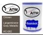 Preview: Citroen, Largentiniere Gray Metallic, AC-082: 500ml Lackdose, von ATW Autoteile West.